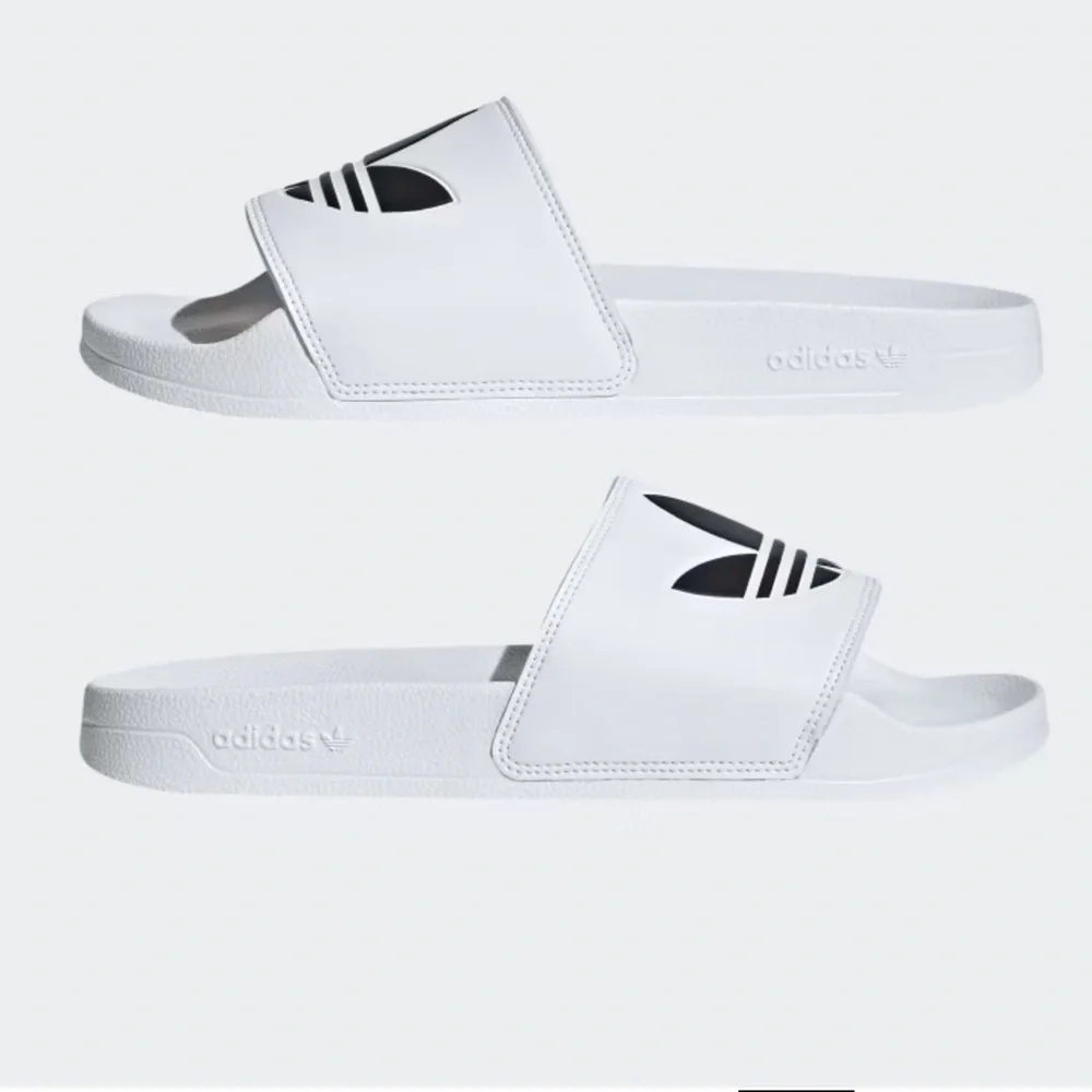 Adidas Adilette Lite men’s slide sandals Size 13 White and black New with tag